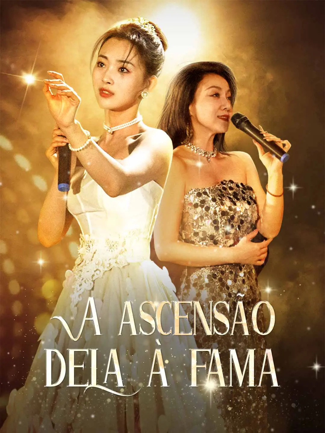 Capa da minissérie A ascensão dela à fama