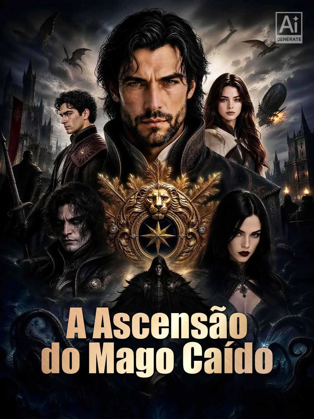 Capa da minissérie A Ascensão do Mago Caído