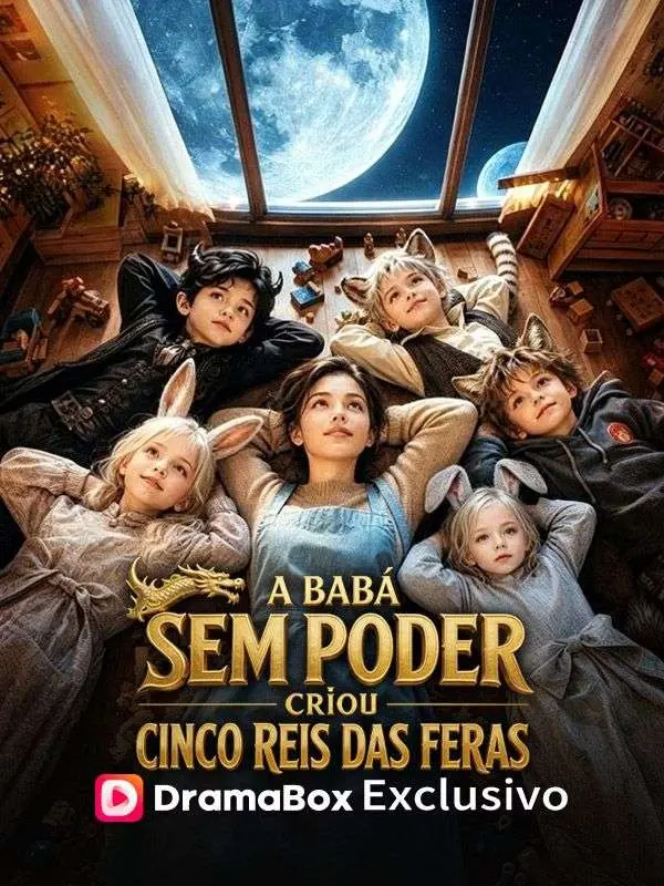 Capa da minissérie A Babá Sem Poder Criou Cinco Reis Das Feras
