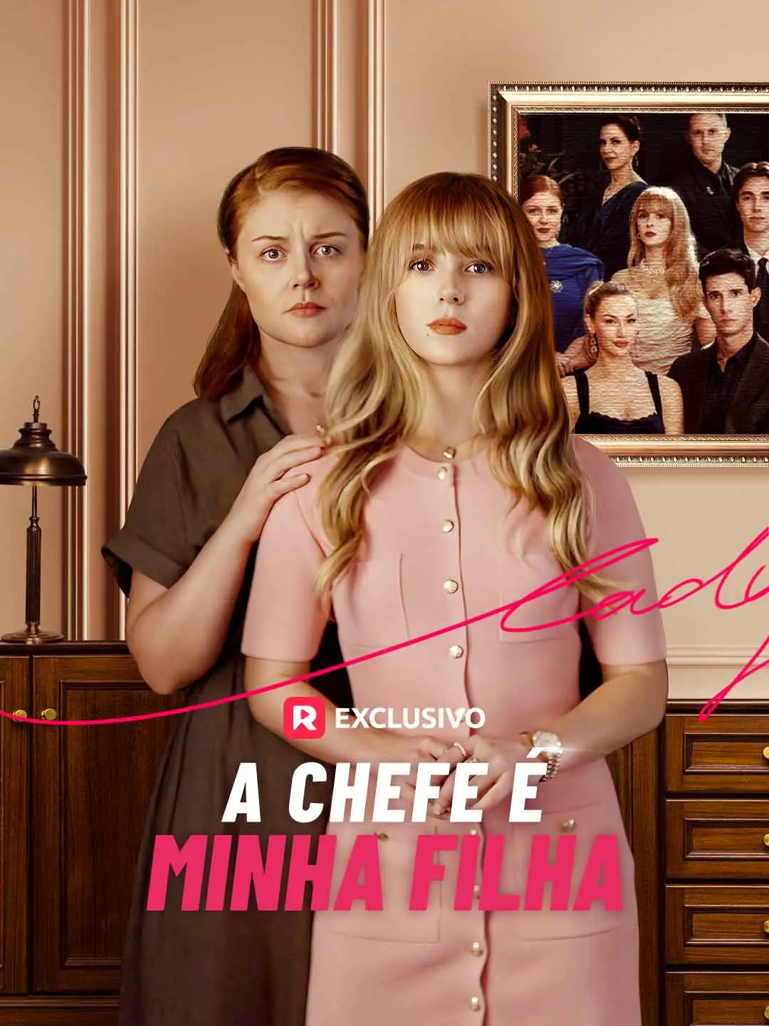 Capa da minissérie A Chefe é Minha Filha