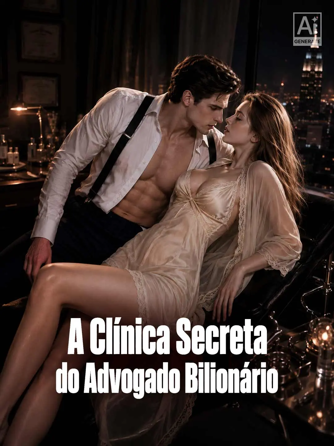 Capa da minissérie A Clínica Secreta do Advogado Bilionário
