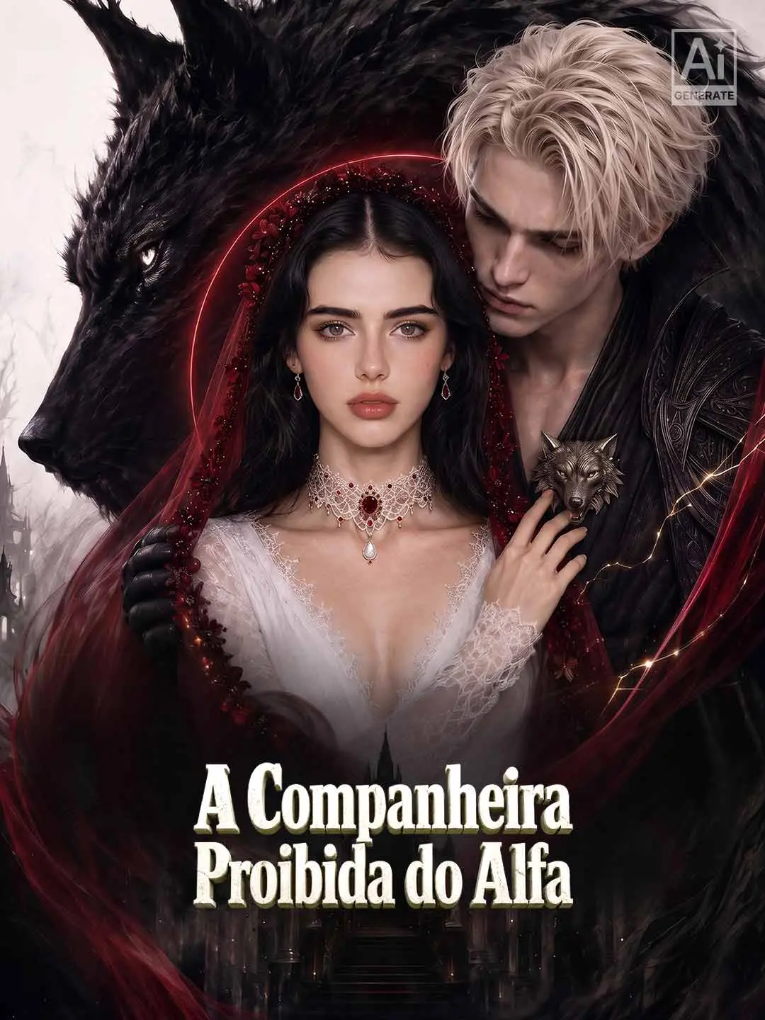 Capa da minissérie A Companheira Proibida do Alfa