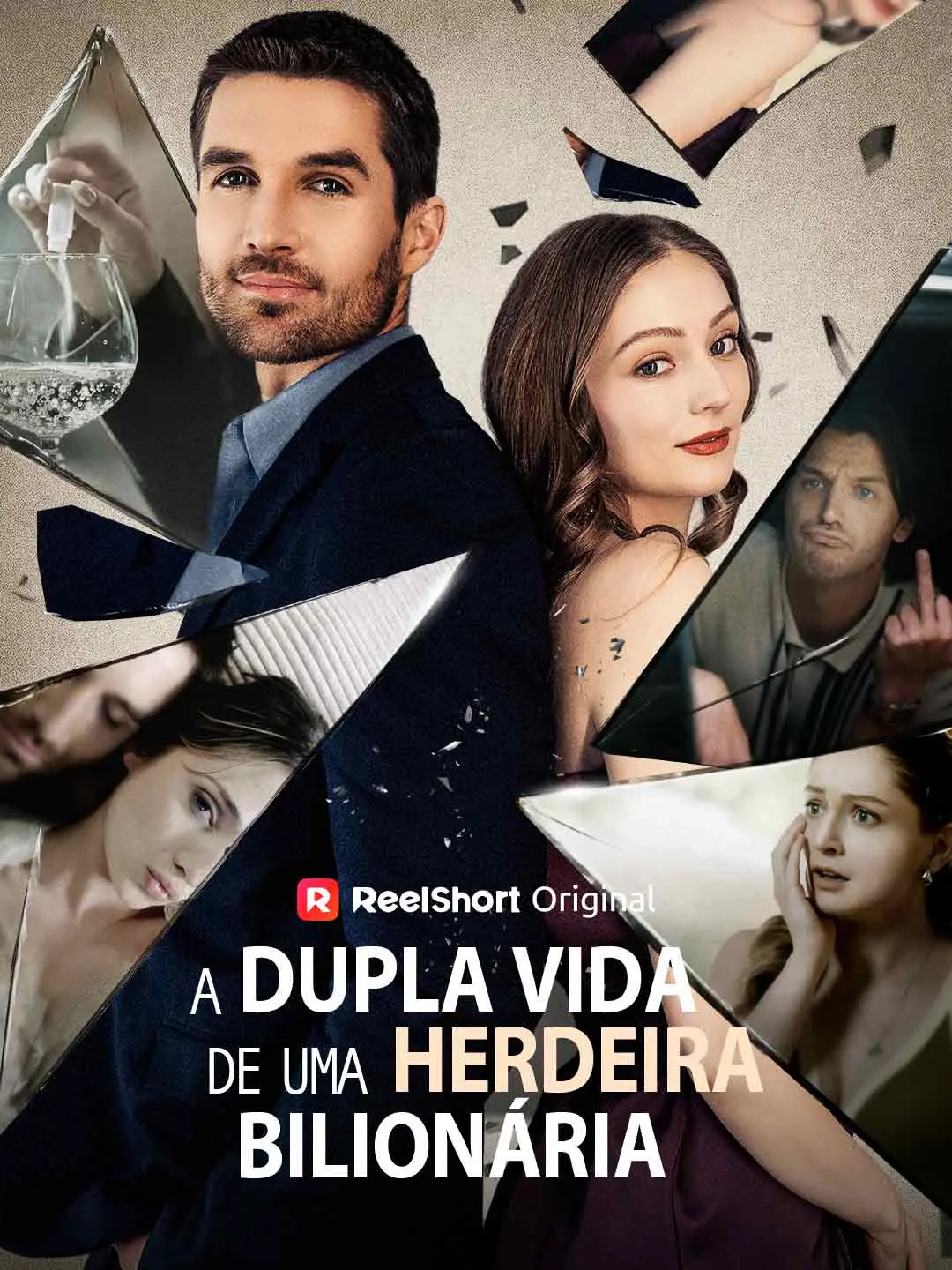 Capa da minissérie A Dupla Vida de uma Herdeira Bilionária