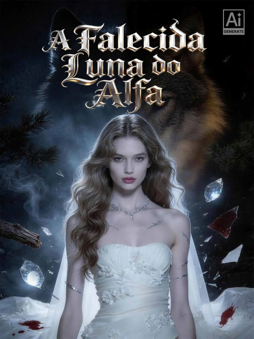 Capa da minissérie A falecida Luna do Alfa