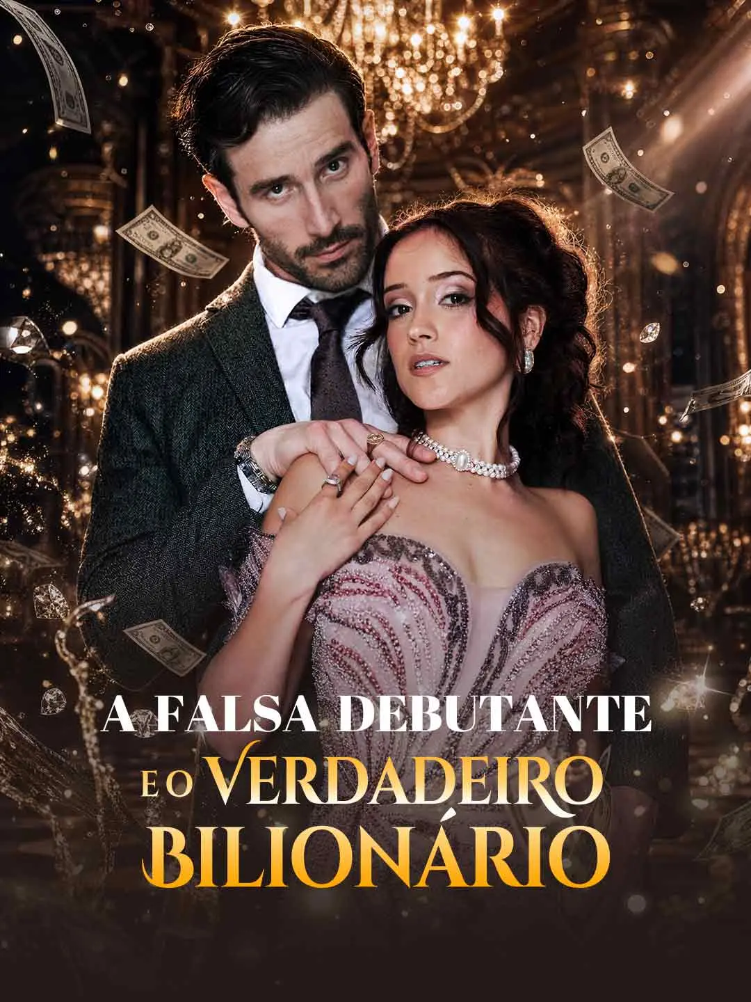 Capa da minissérie A Falsa Debutante e o Verdadeiro Bilionário