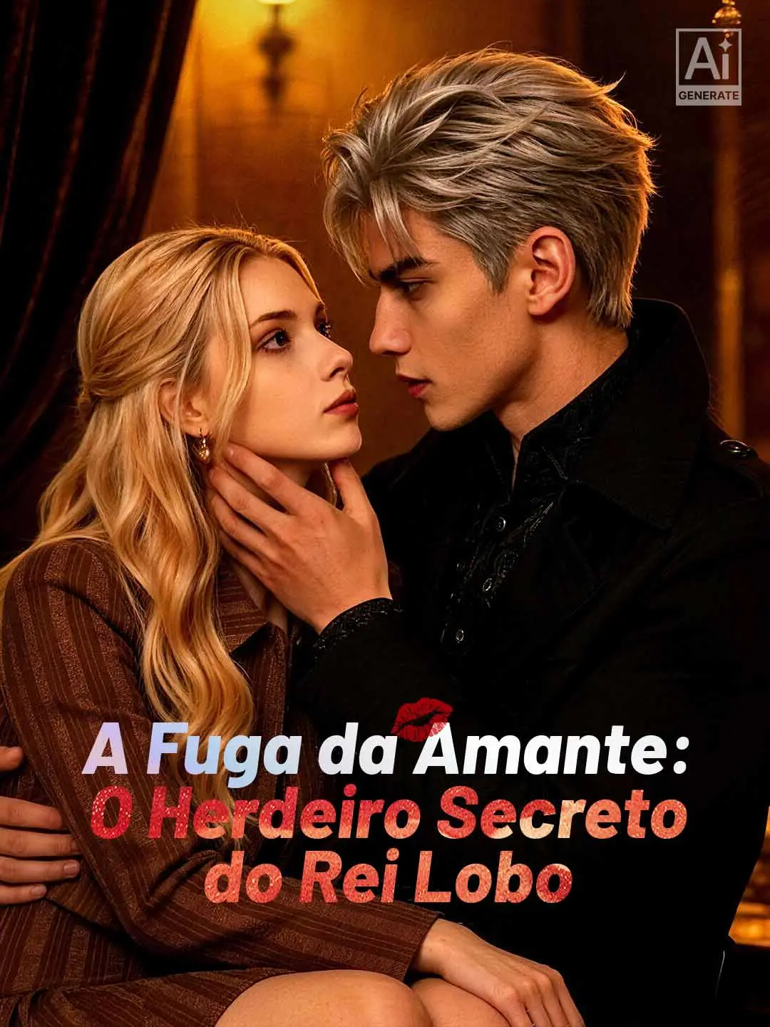 Capa da minissérie A Fuga da Amante: O Herdeiro Secreto do Rei Lobo