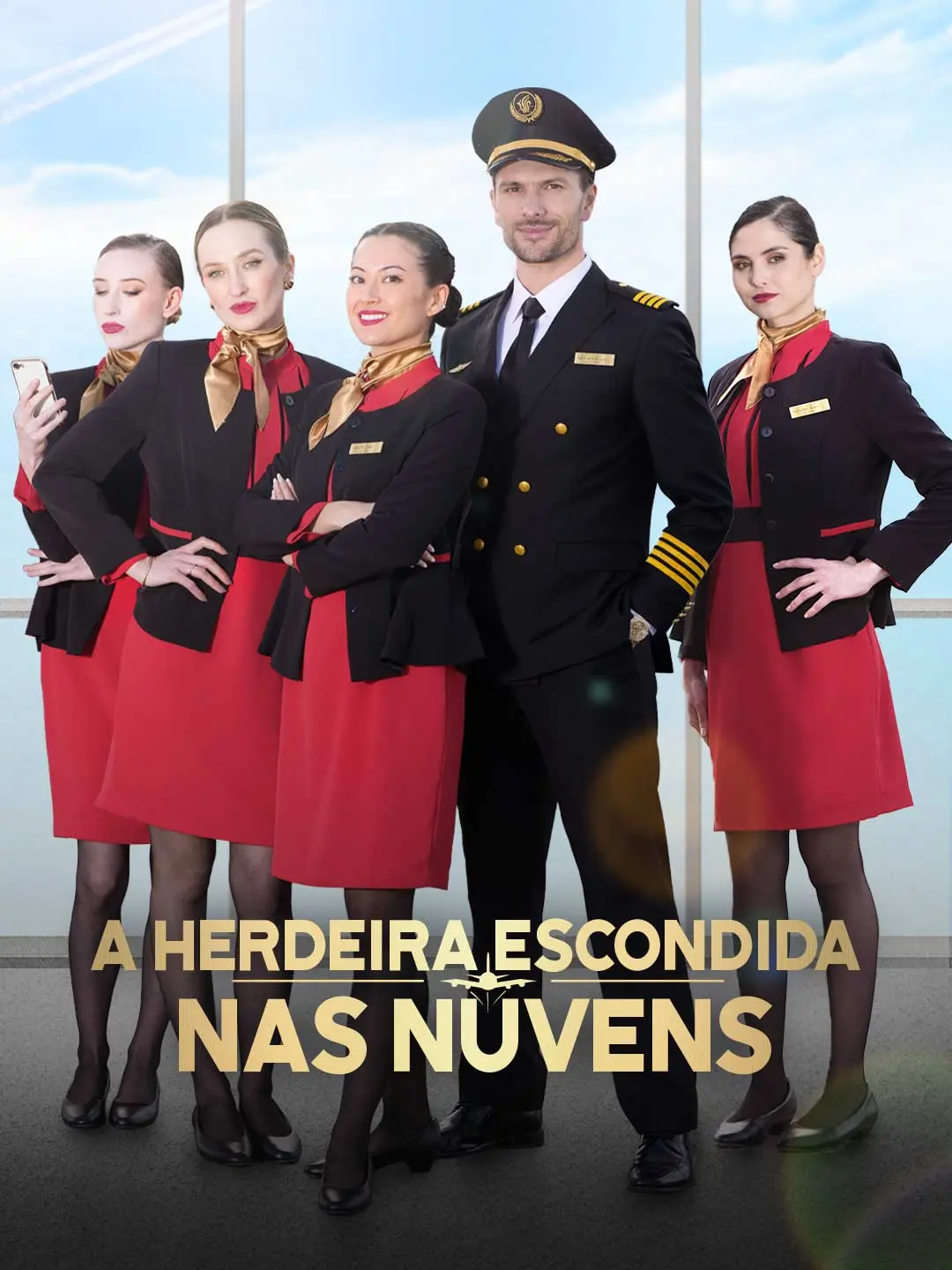Capa da minissérie A herdeira escondida nas nuvens