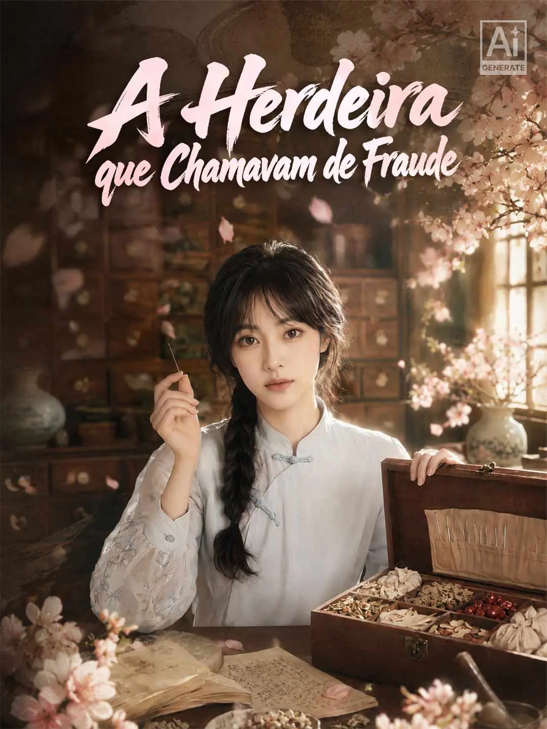 Capa da minissérie A Herdeira que Chamavam de Fraude