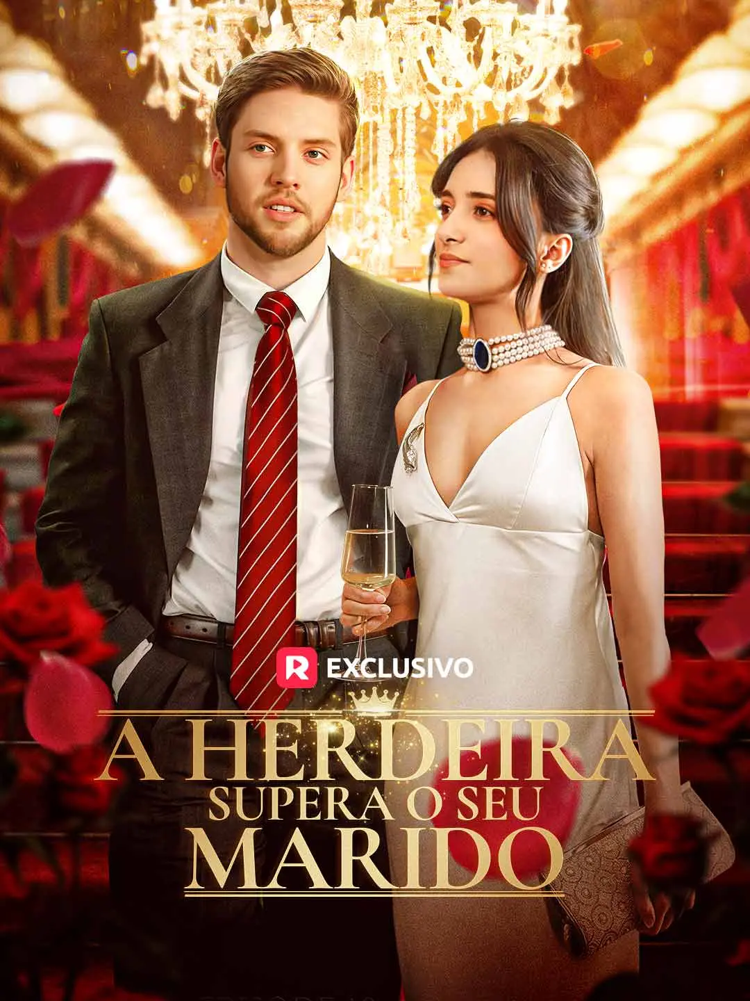 Capa da minissérie A Herdeira Supera o Seu Marido