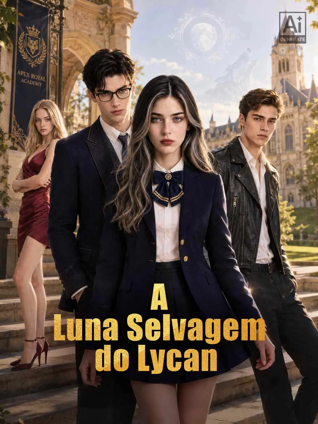 Capa da minissérie A Luna Selvagem do Lycan