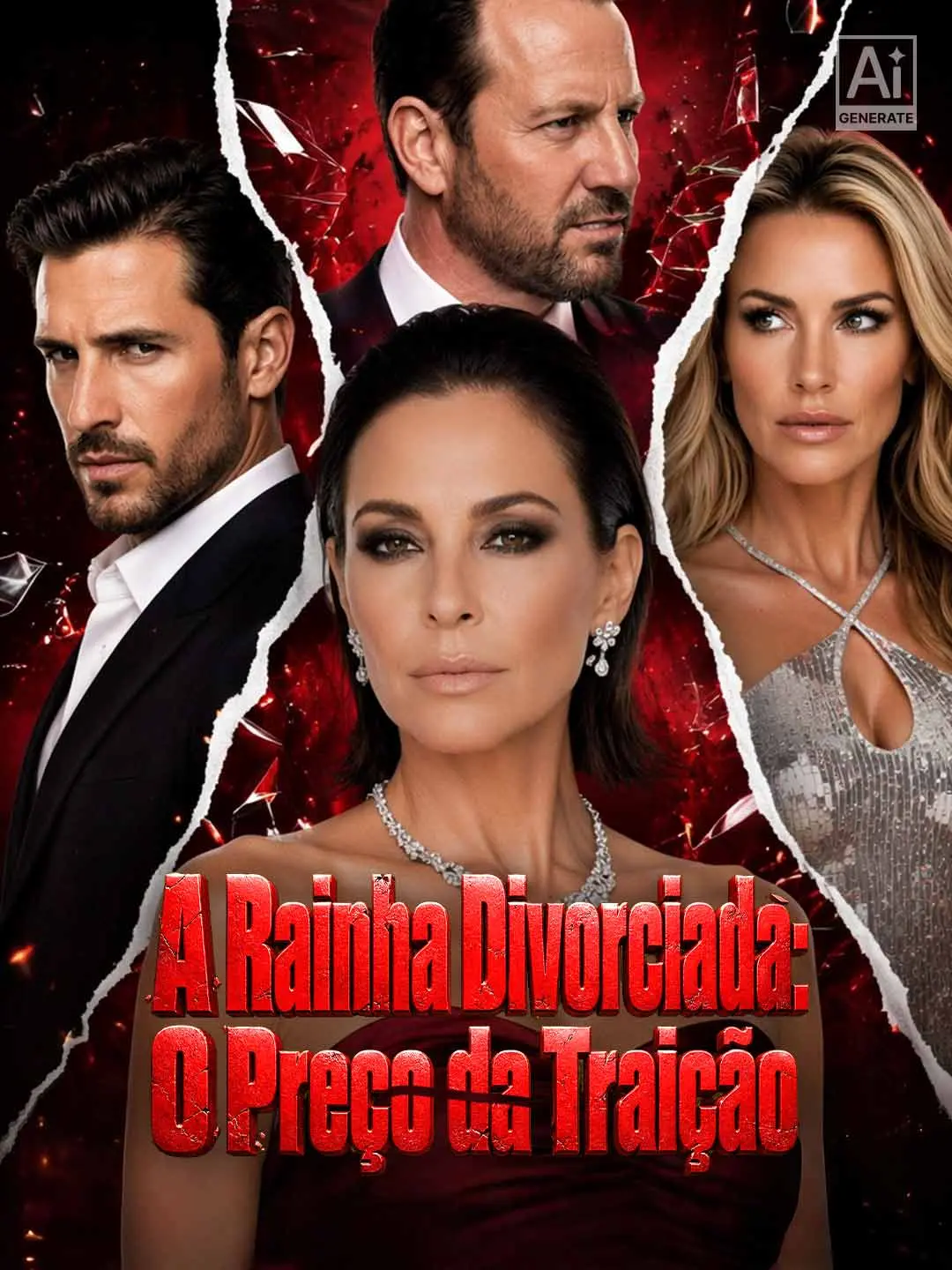 Capa da minissérie A Rainha Divorciada: O Preço da Traição