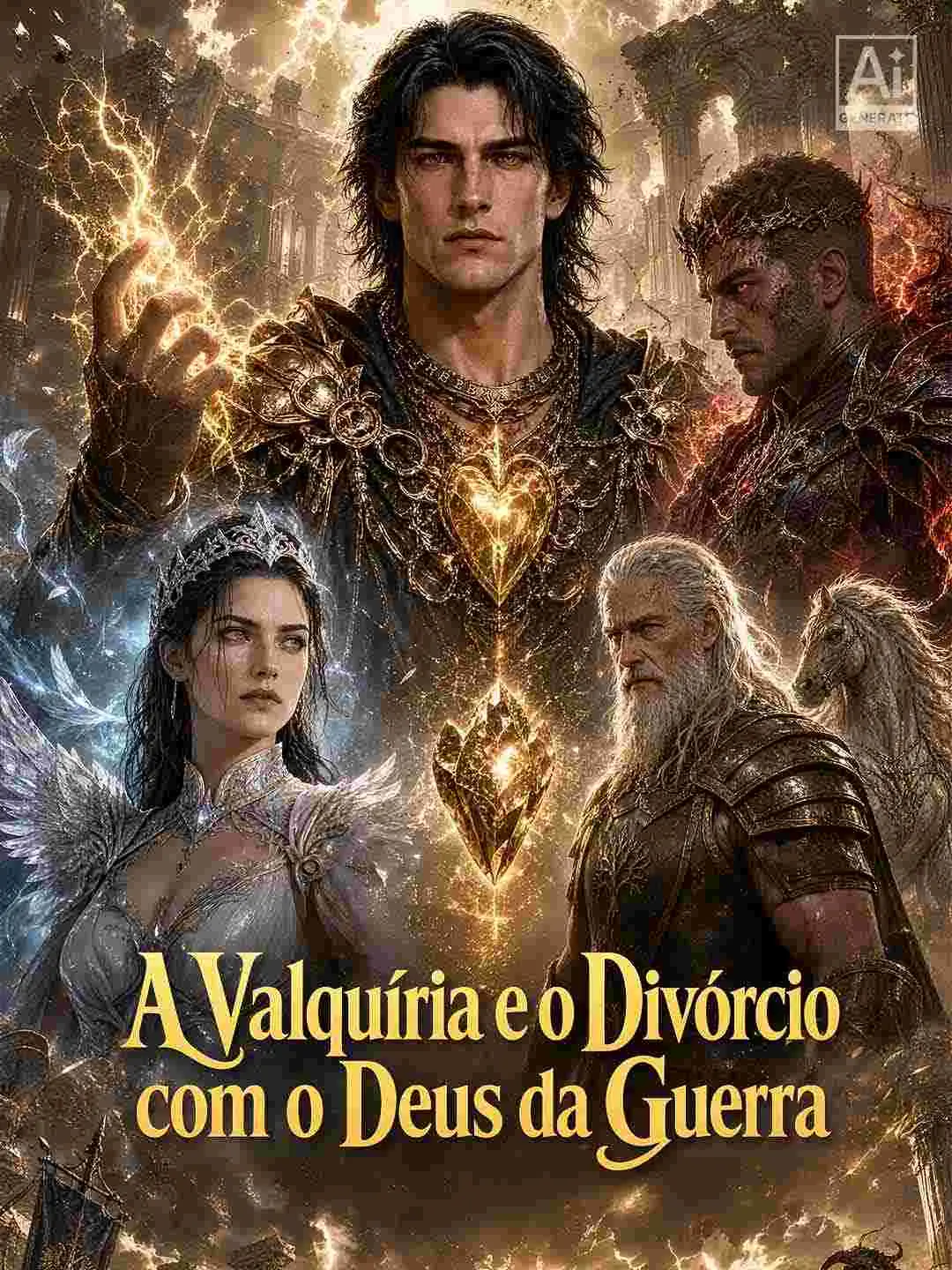 Capa da minissérie A Valquíria e o Divórcio com o Deus da Guerra