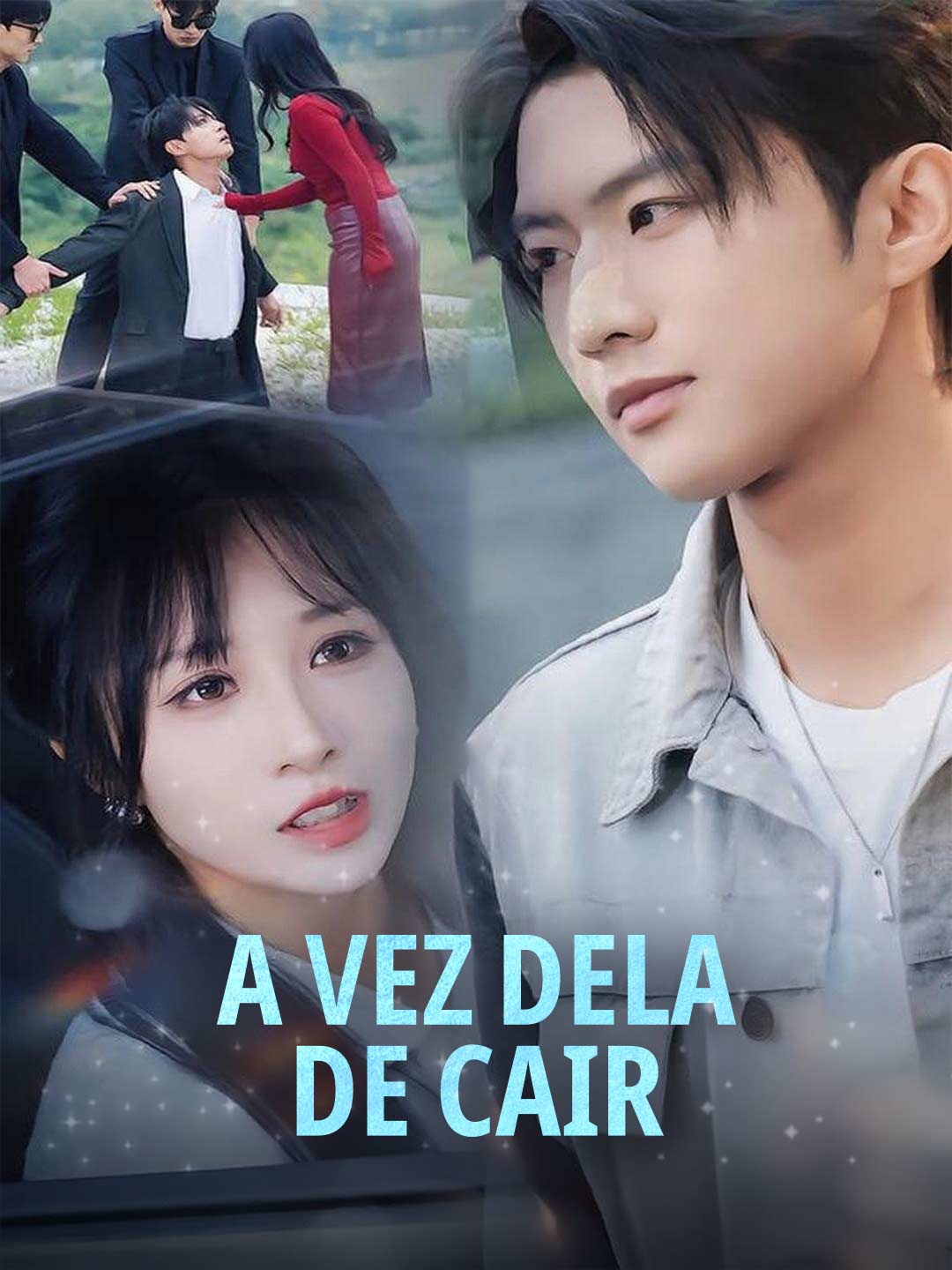 Capa da minissérie A Vez Dela de Cair