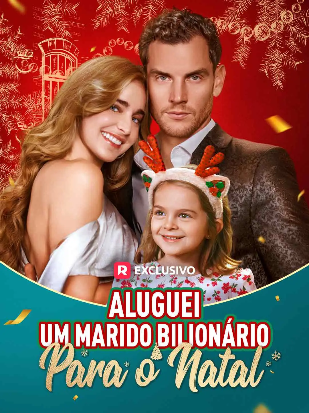 Capa da minissérie Aluguei um marido bilionário para o Natal