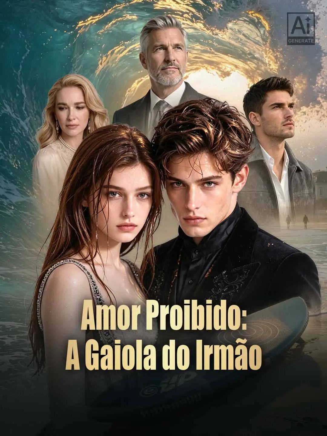 Capa da minissérie Amor Proibido: A Gaiola do Irmão