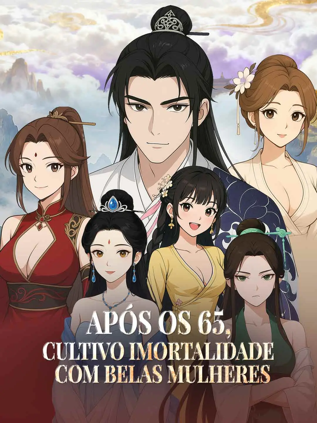 Capa da minissérie Aos 65, conquisto mulheres para virar imortal