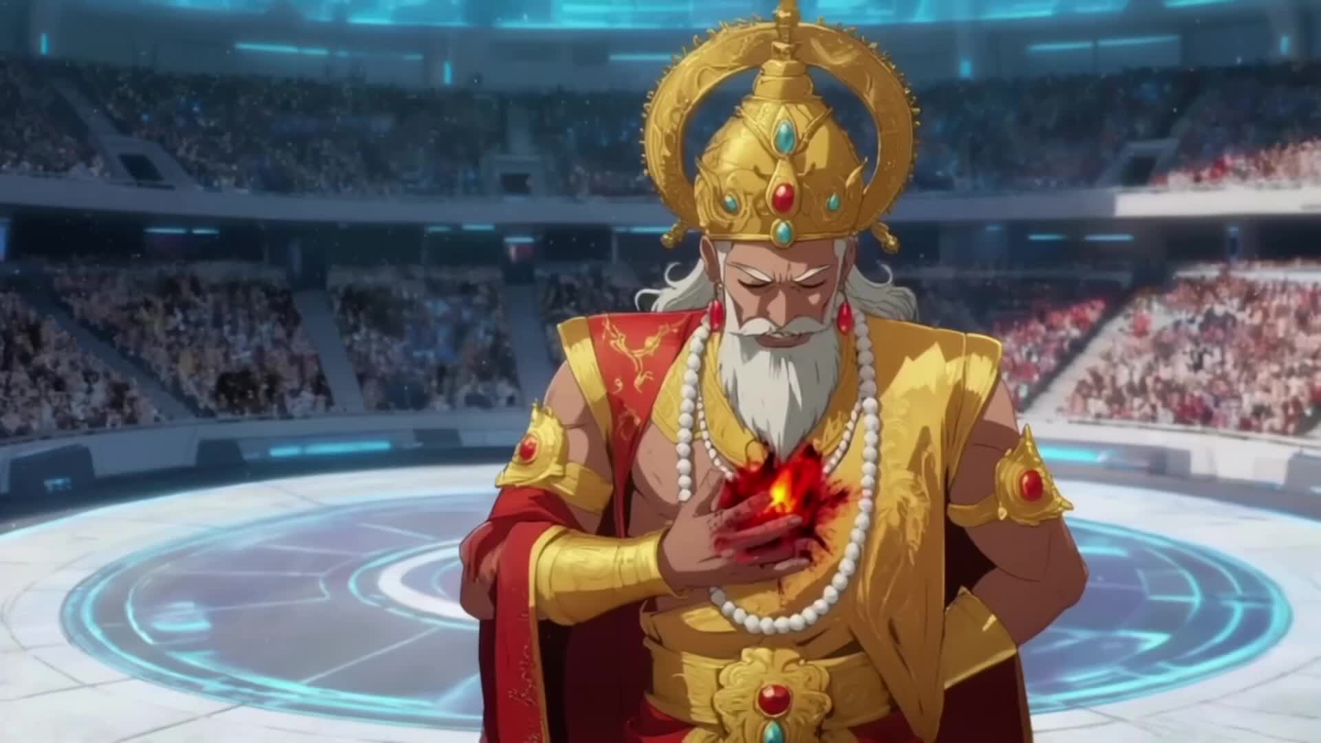 Episódio 25 de Arena do destino, deus demoníaco domina céus