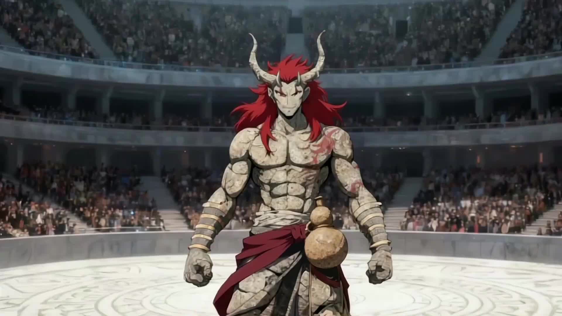 Episódio 8 de Arena do destino, deus demoníaco domina céus