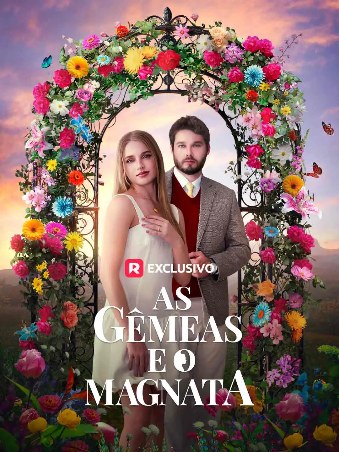 Capa da minissérie As Gêmeas e o Magnata