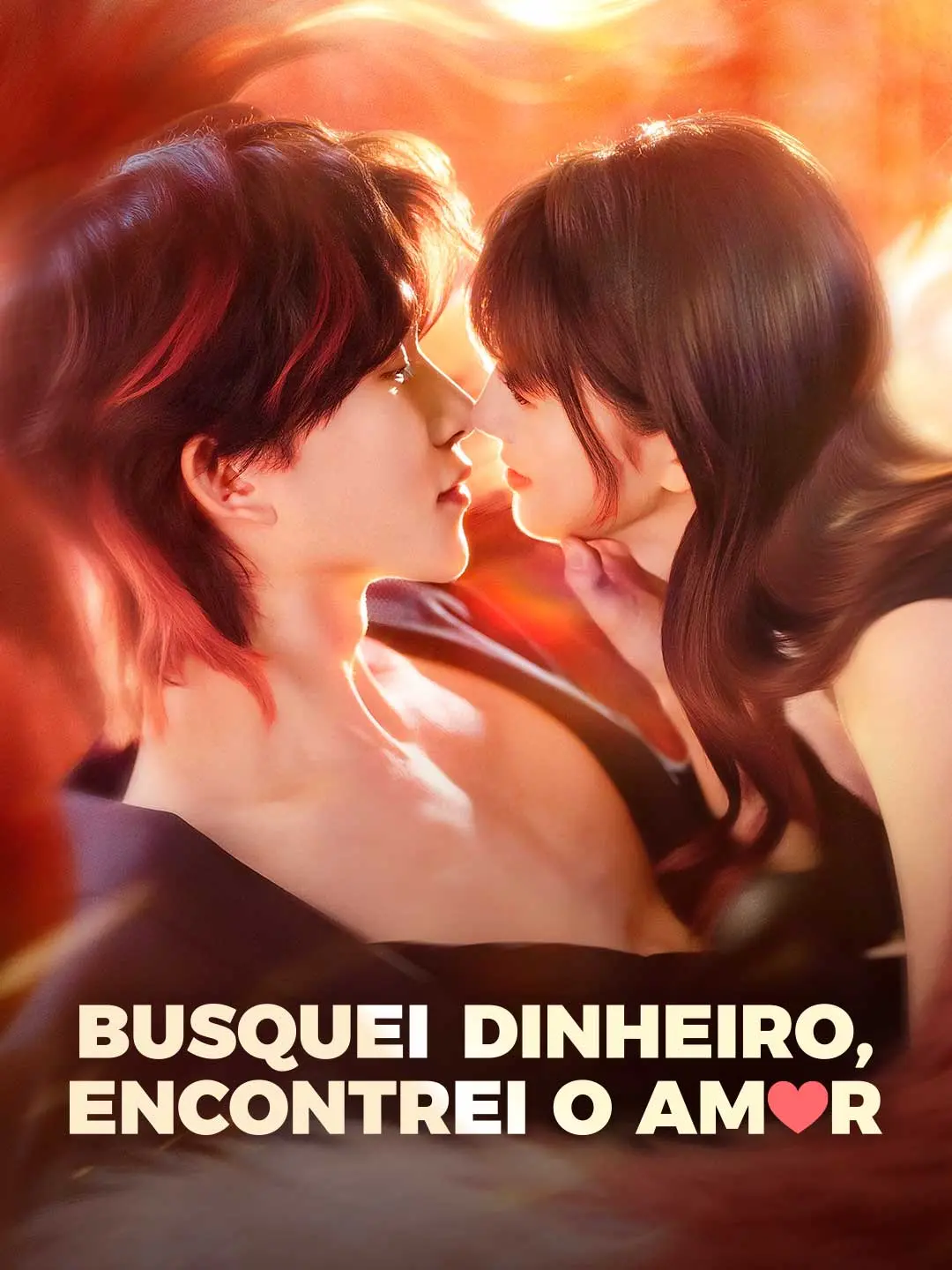 Capa da minissérie Busquei dinheiro, encontrei o amor