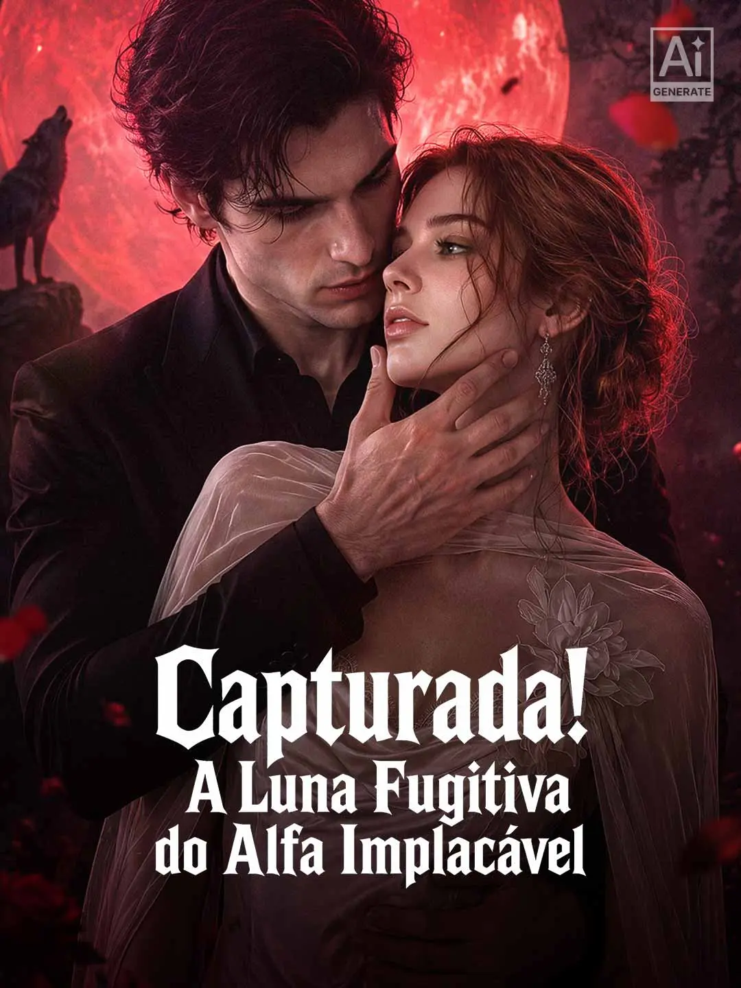 Capa da minissérie Capturada! A Luna Fugitiva do Alfa Implacável