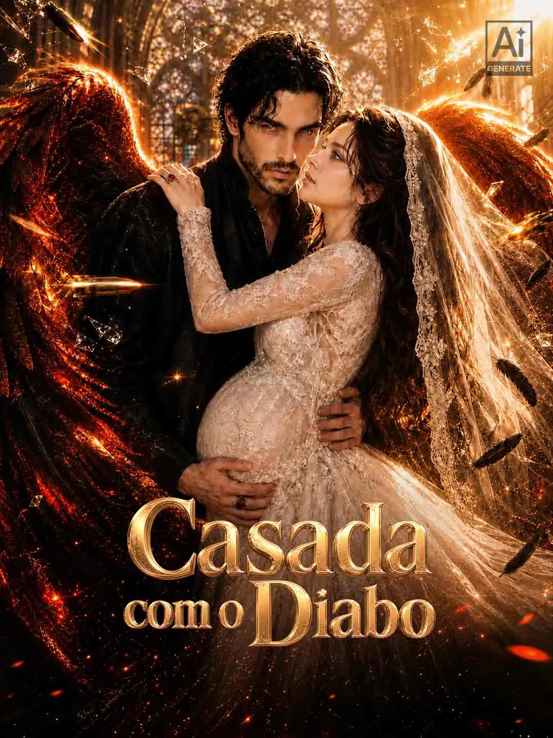 Capa da minissérie Casada com o Diabo