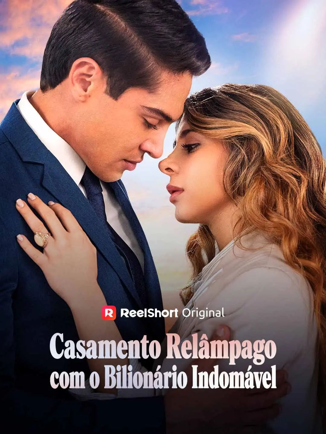 Capa da minissérie Casamento Relâmpago com o Bilionário Indomável