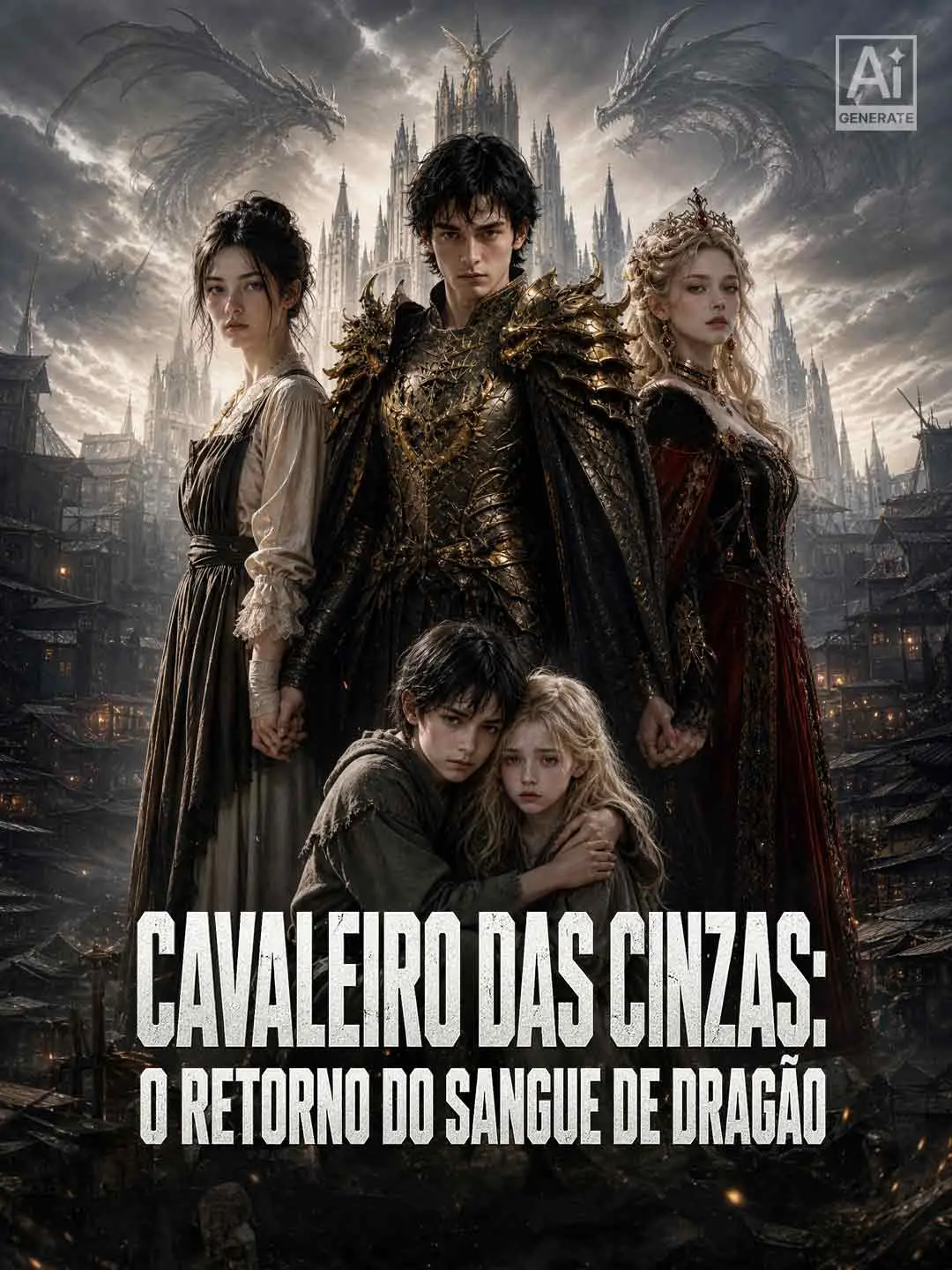 Capa da minissérie Cavaleiro das Cinzas: O Retorno do Sangue de Dragão