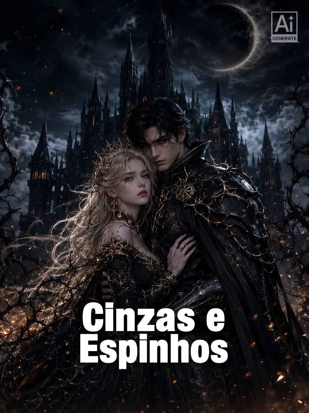 Capa da minissérie Cinzas e Espinhos