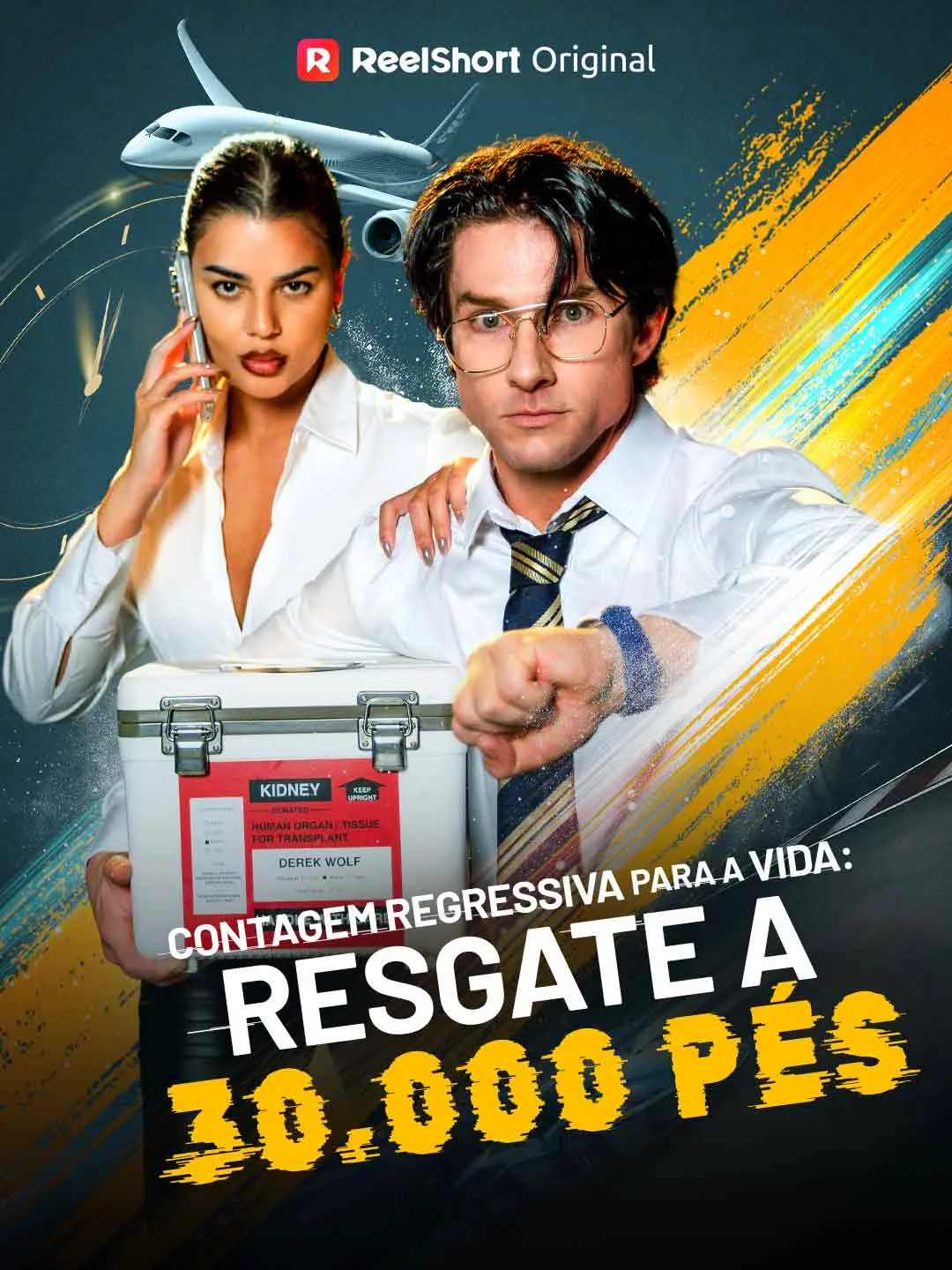 Capa da minissérie Contagem regressiva para a vida: resgate a 30.000 pés