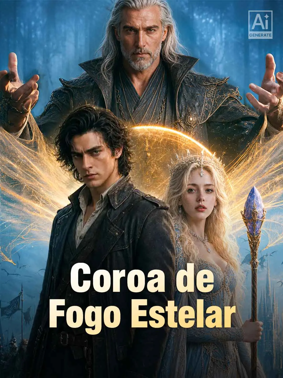 Capa da minissérie Coroa de Fogo Estelar