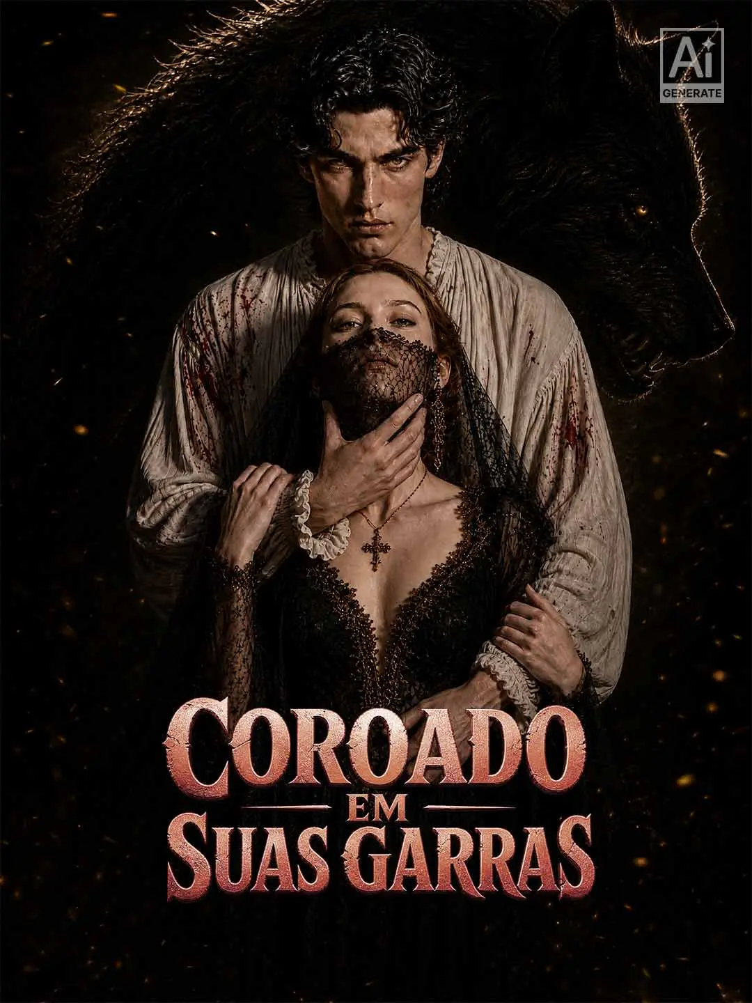 Capa da minissérie Coroado em Suas Garras