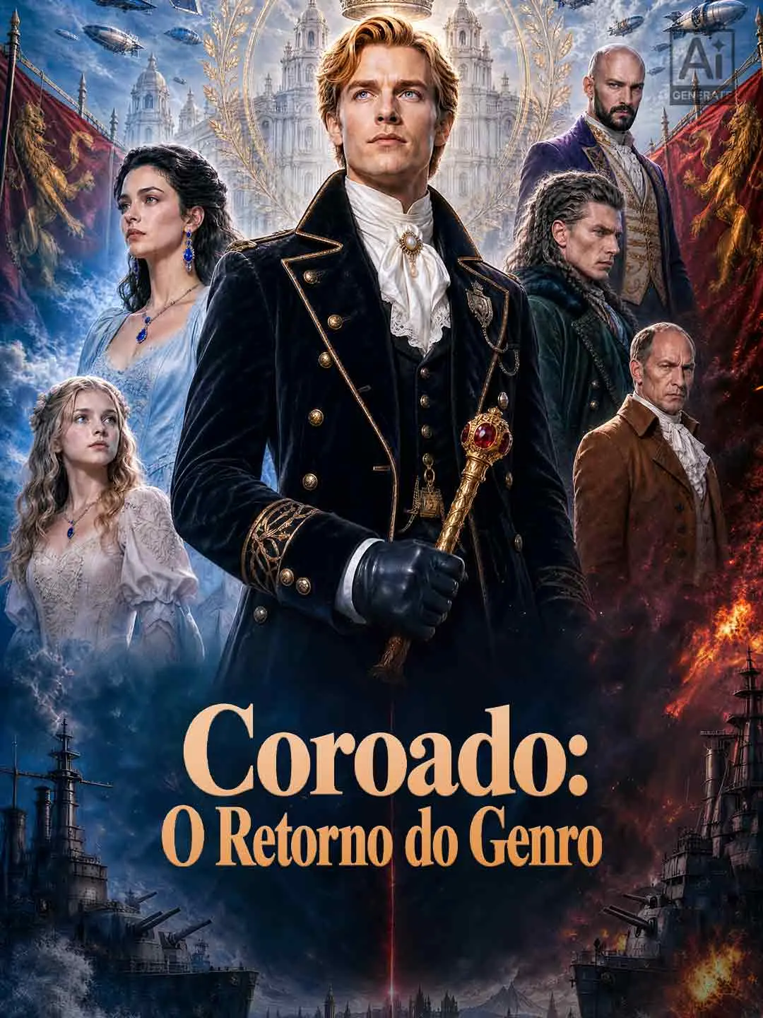 Capa da minissérie Coroado: O Retorno do Genro
