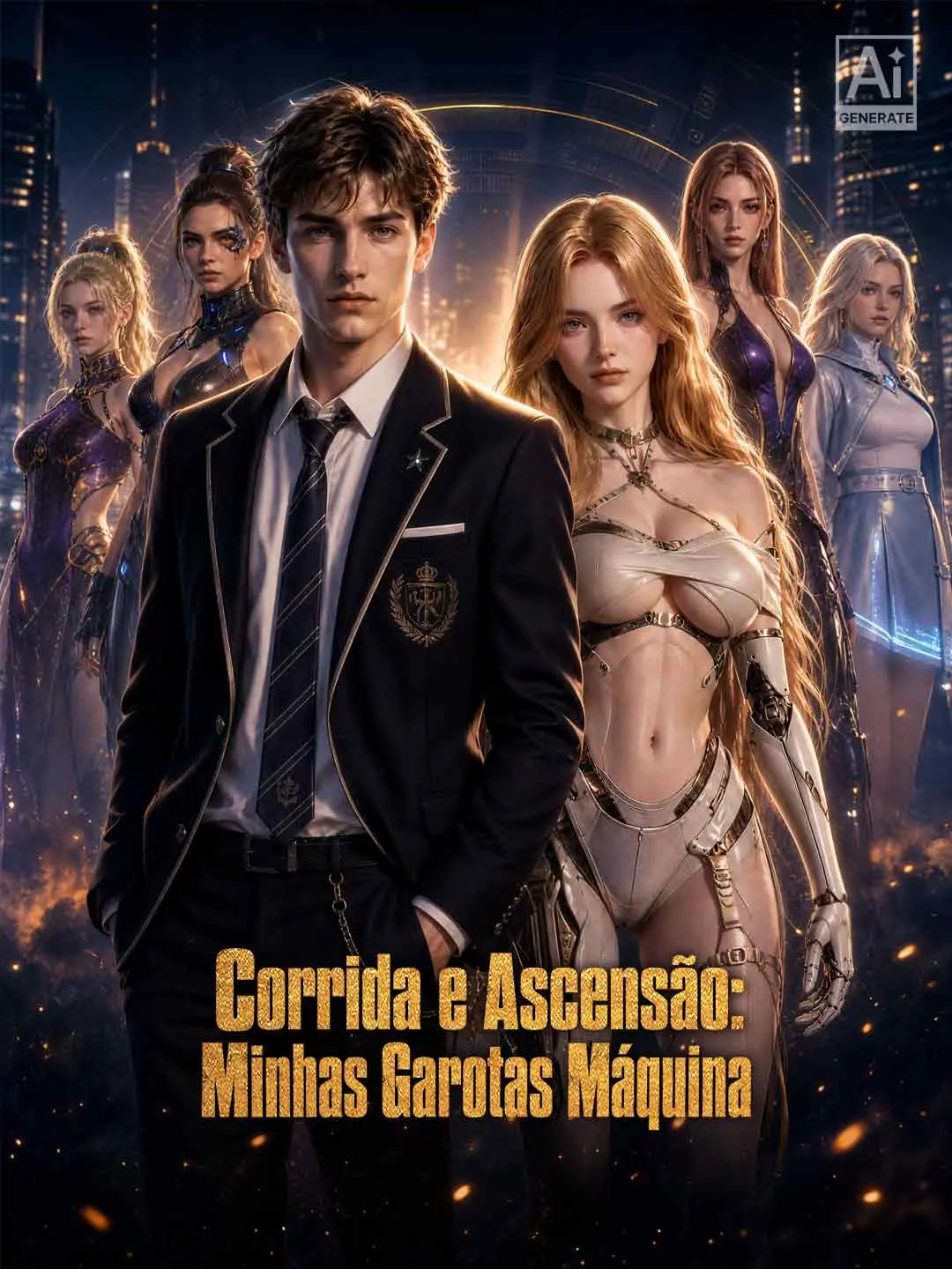 Capa da minissérie Corrida e Ascensão: Minhas Garotas Máquina
