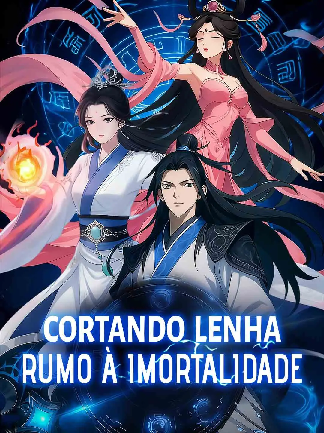 Capa da minissérie Cortando lenha rumo à imortalidade