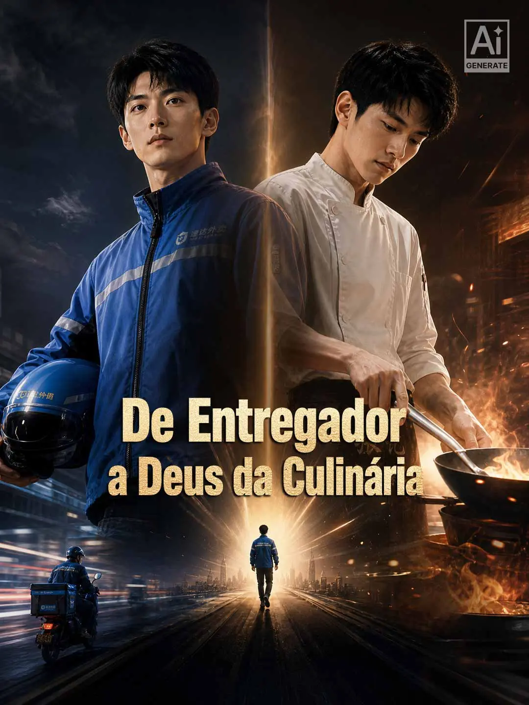 Capa da minissérie De Entregador a Deus da Culinária