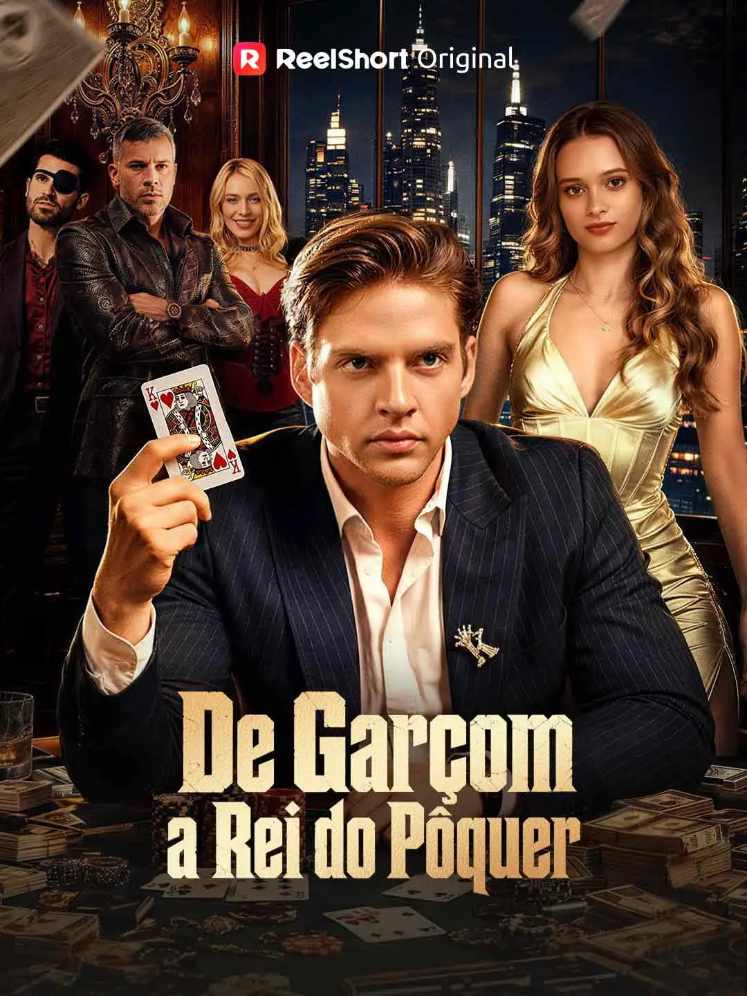 Capa da minissérie De Garçom a Rei do Pôquer