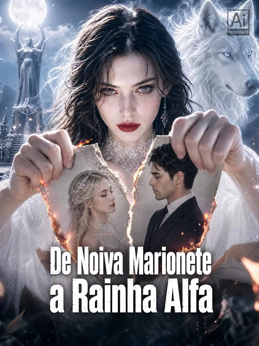 Capa da minissérie De Noiva Marionete a Rainha Alfa