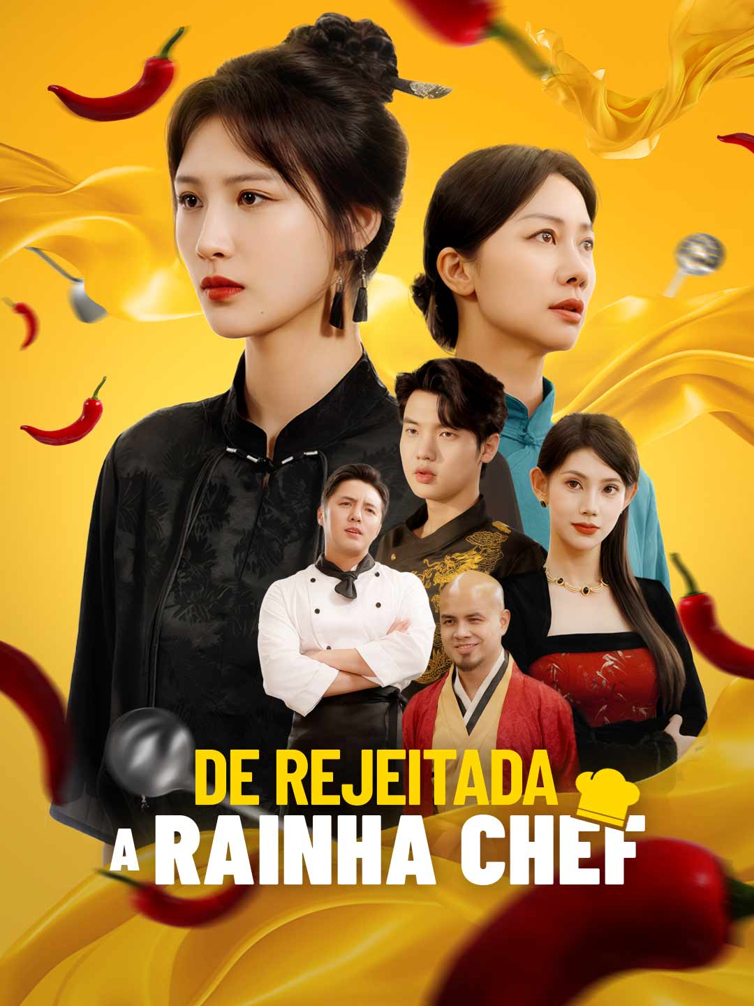 Capa da minissérie De Rejeitada a Rainha Chef