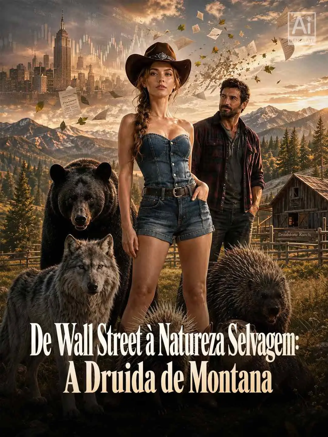 Capa da minissérie De Wall Street à Natureza Selvagem: A Druida de Montana