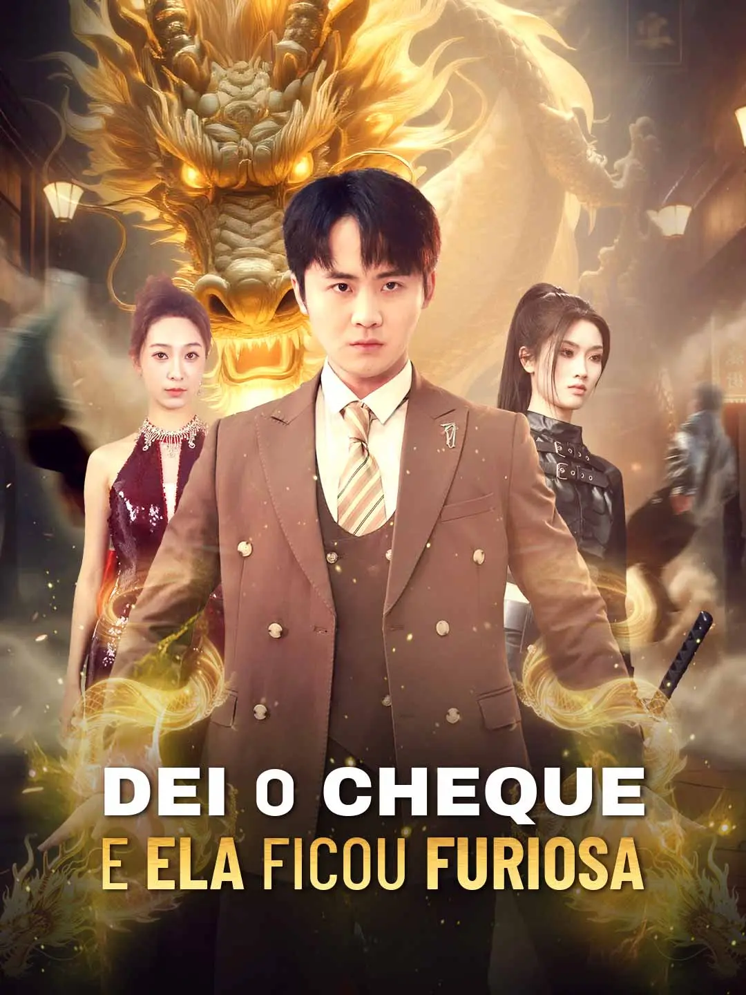 Capa da minissérie Dei o Cheque e Ela Ficou Furiosa