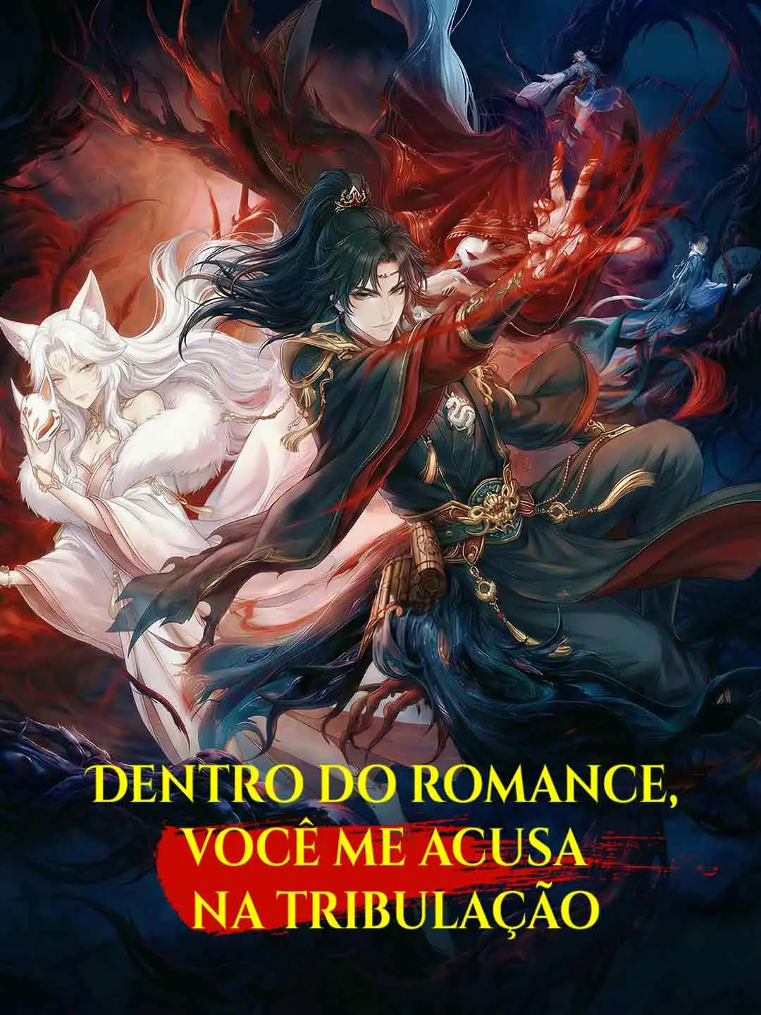 Capa da minissérie Dentro do romance, você me acusa na tribulação