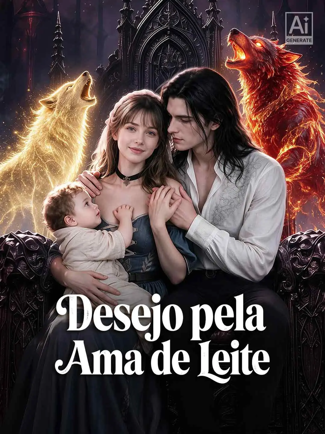 Capa da minissérie Desejo pela Ama de Leite
