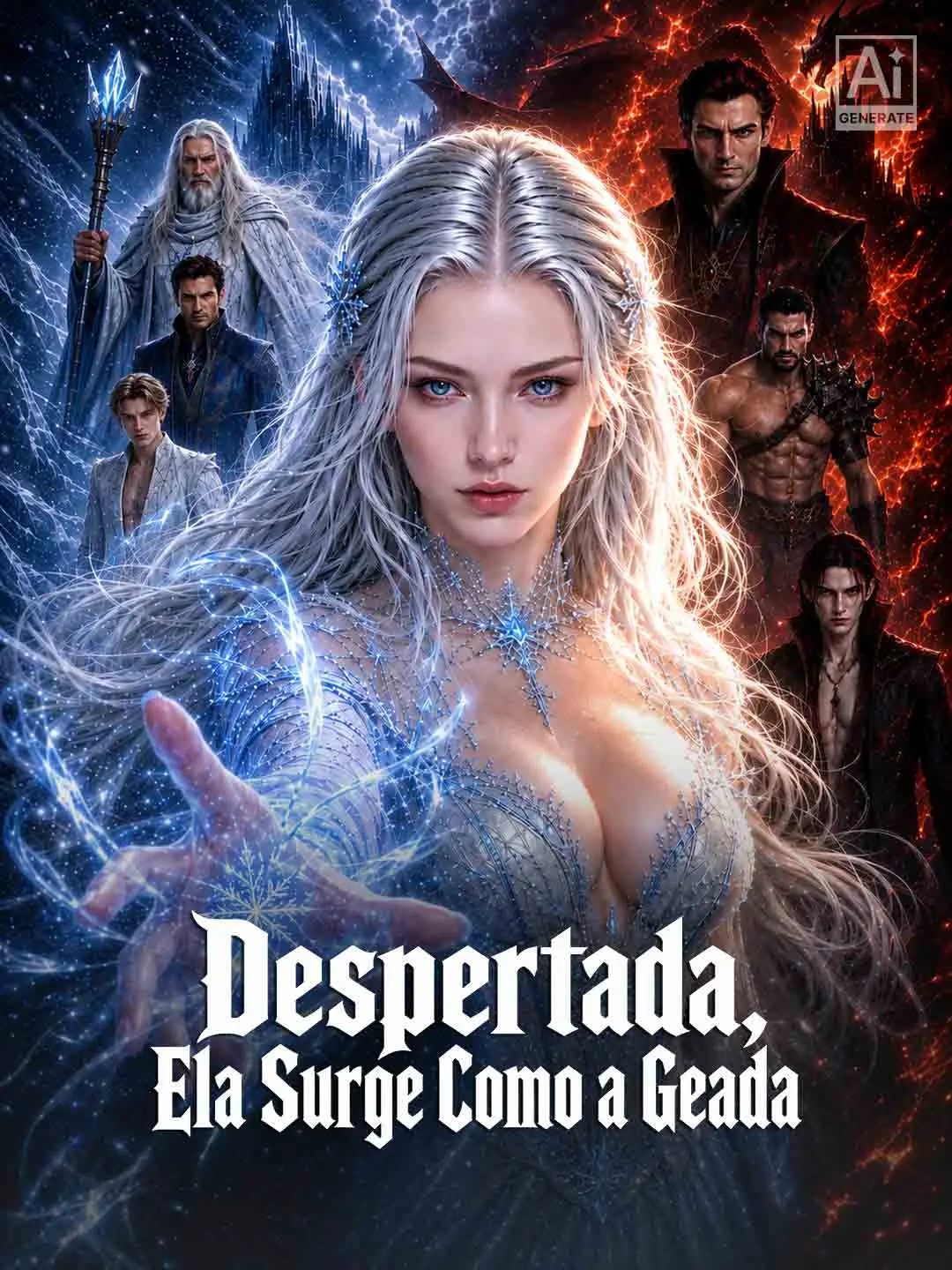 Capa da minissérie Despertada, Ela Surge Como a Geada