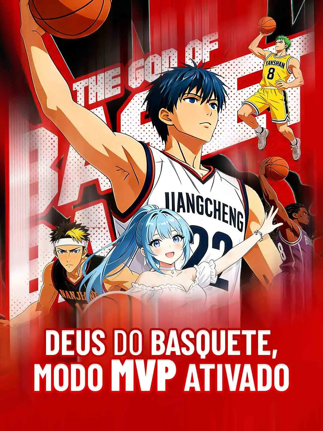 Capa da minissérie Deus do basquete, modo MVP ativado