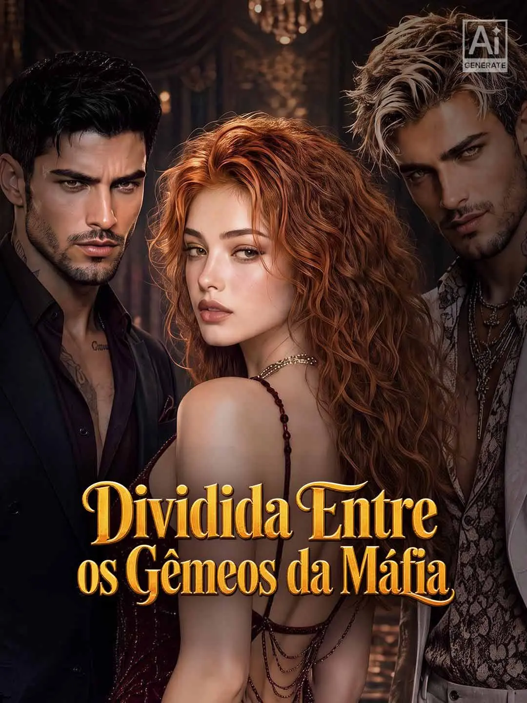 Capa da minissérie Dividida Entre os Gêmeos da Máfia