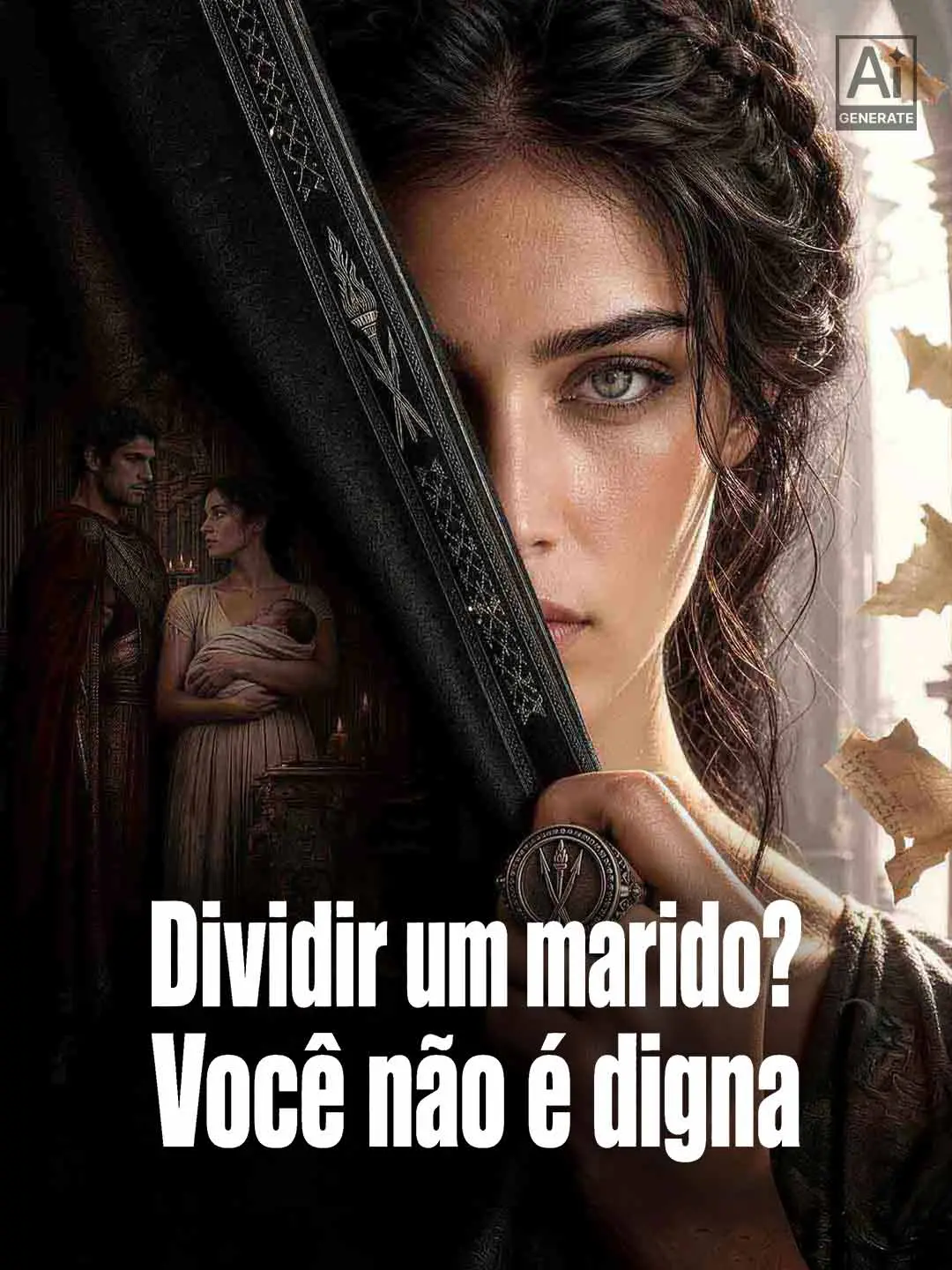 Capa da minissérie Dividir um marido? Você não é digna
