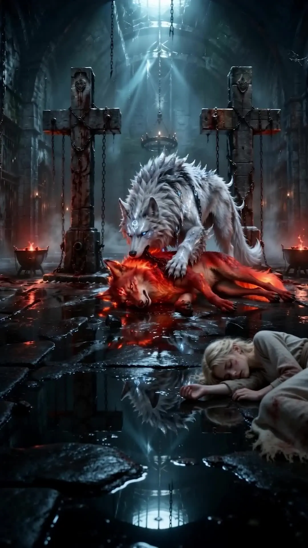 Episódio 42 de Dois Filhotes de Lobo: A Amada Perdida do Rei Alfa Sem Herdeiros
