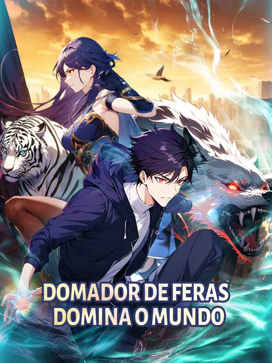 Capa da minissérie Domador de feras domina o mundo