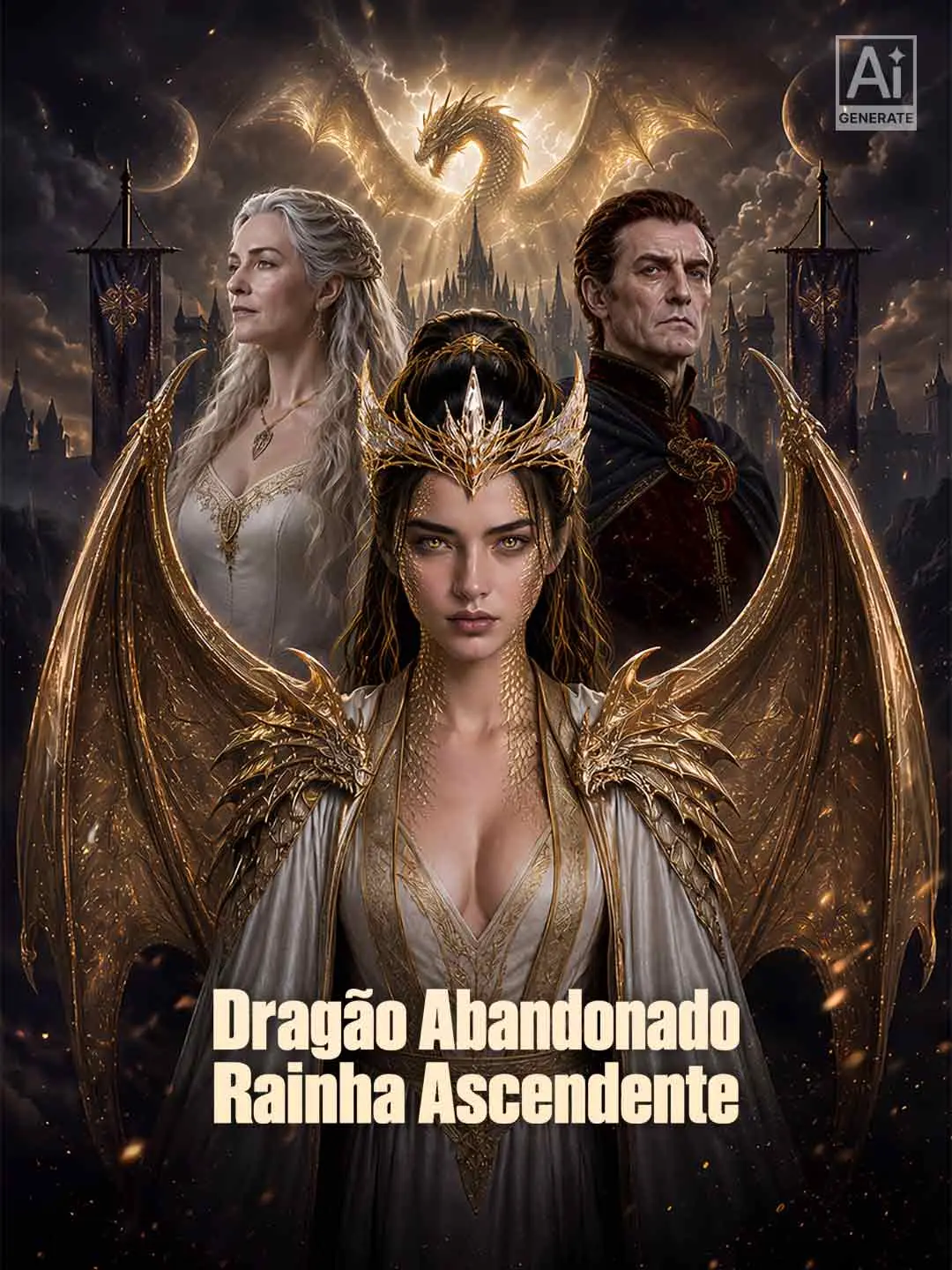 Capa da minissérie Dragão Abandonado, Rainha Ascendente